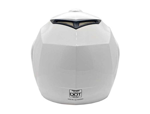Open Face MMG Helmet. Model Crux. Color: Shiny White. *DOT APPROVED*