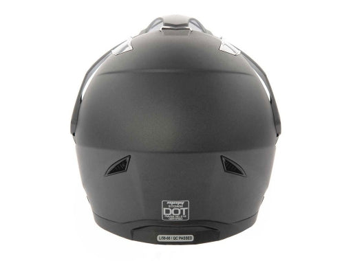 Full Face MMG Helmet. Model Storm. Color: Matte Grey. *DOT APPROVED*