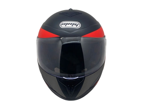 Full Face MMG Helmet. Model Gliss. Color: Matte Black/Red. *DOT APPROVED*