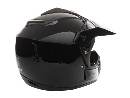 OFF Road MMG Helmet. Model 30. Color: Shiny Black. *DOT APPROVED* *FREE GOGGLES INCLUDED*