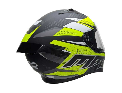 Full Face MMG Helmet. Model Bolt. Color: Matte Black/Neon Yellow. *DOT APPROVED*