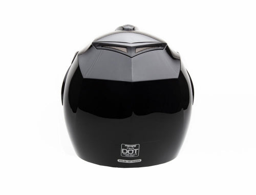 Open Face MMG Helmet. Model Crux. Color: Shiny Black. *DOT APPROVED*