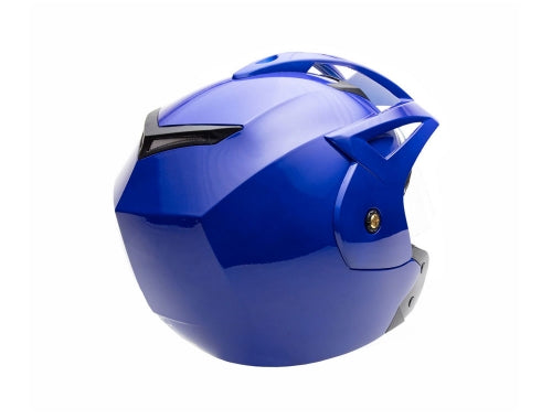 Open Face MMG Helmet. Model Crux. Color: Shiny Blue. *DOT APPROVED*