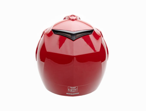 Open Face MMG Helmet. Model Crux. Color: Shiny Red. *DOT APPROVED*