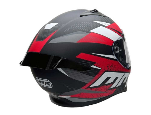 Full Face MMG Helmet. Model Bolt. Color: Matte Black/Red. *DOT APPROVED*