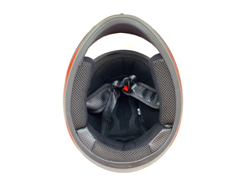 Full Face MMG Helmet. Model Gliss. Color: Matte Black/Red. *DOT APPROVED*