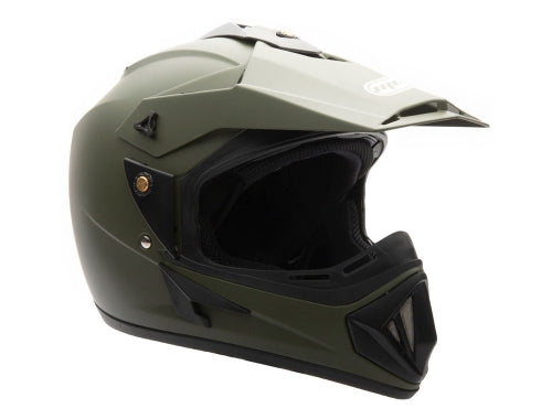OFF Road MMG Helmet. Model 30. Color: Matte Green. *DOT APPROVED* *FREE GOGGLES INCLUDED*