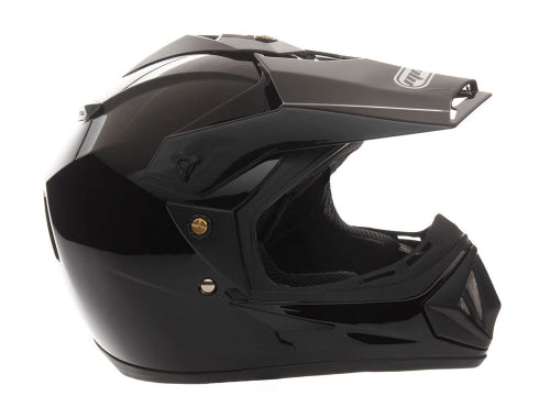 OFF Road MMG Helmet. Model 30. Color: Shiny Black. *DOT APPROVED* *FREE GOGGLES INCLUDED*