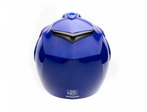 Open Face MMG Helmet. Model Crux. Color: Shiny Blue. *DOT APPROVED*