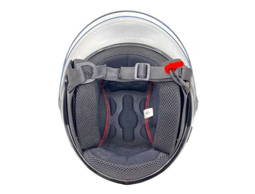 Open Face MMG Helmet. Model Blaze. Color: Shiny Black. *DOT APPROVED*