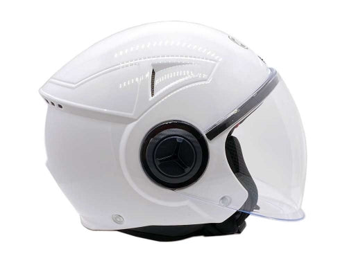 Open Face MMG Helmet. Model Blaze. Color: Shiny White. *DOT APPROVED*