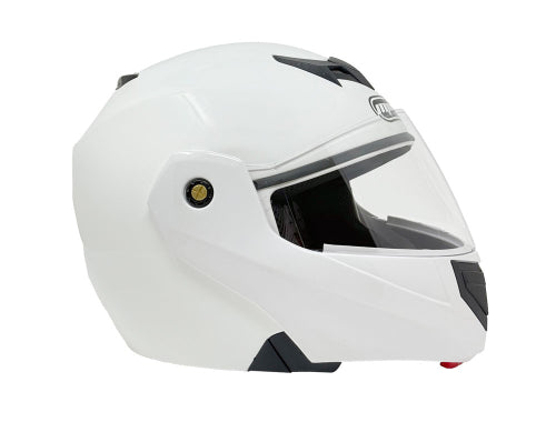 Open Face MMG Helmet. Model Crux. Flip Color: Shiny White. *DOT APPROVED*