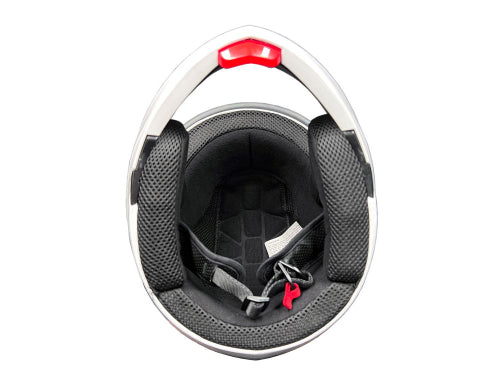 Open Face MMG Helmet. Model Crux. Flip Color: Shiny White. *DOT APPROVED*