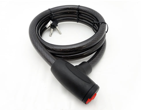Cable Lock Size: Length 70" x 13/16 diameter.