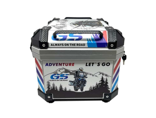Luggage Box for Scooters / Motorcycles - Size: XL - Color: Graphics Mountain - 45Lts