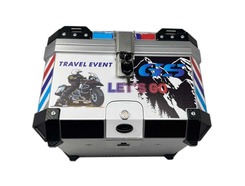 Luggage Box for Scooters / Motorcycles - Size: XL - Color: Graphics Mountain - 45Lts