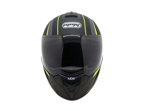 Full Face MMG Helmet. Model Ryker. Color: Matte Black/Yellow. *DOT APPROVED*