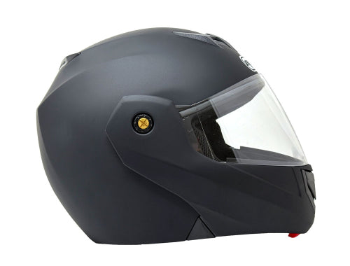 Open Face MMG Helmet. Model Crux. Flip Color: Matte Black. *DOT APPROVED*