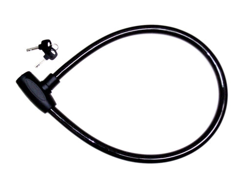 Cable Lock Size: Length 70" x 13/16 diameter.