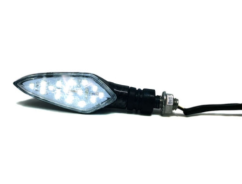 MYK Universal LED Turn Signal with Carbon Fiber Finish #9711 AMBER LED